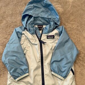 EUC 6-12M Patagonia Baby Light & Variable Hoody Windbreaker Jacket in Light Blue
